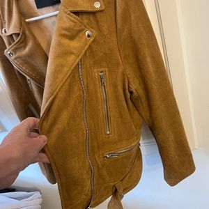 Suede Jacket with Belt